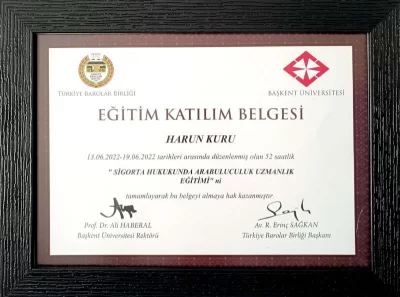 Sigorta Hukuku Uzman Arabuluculuk